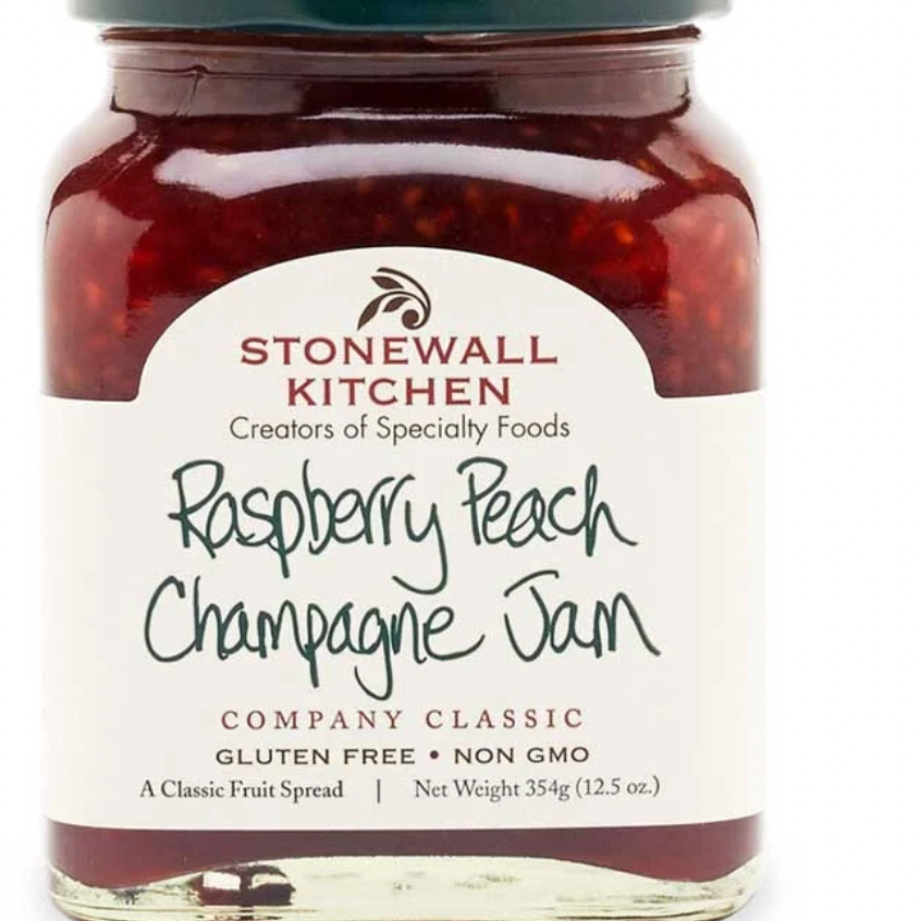 Raspberry Peach Champagne Jam