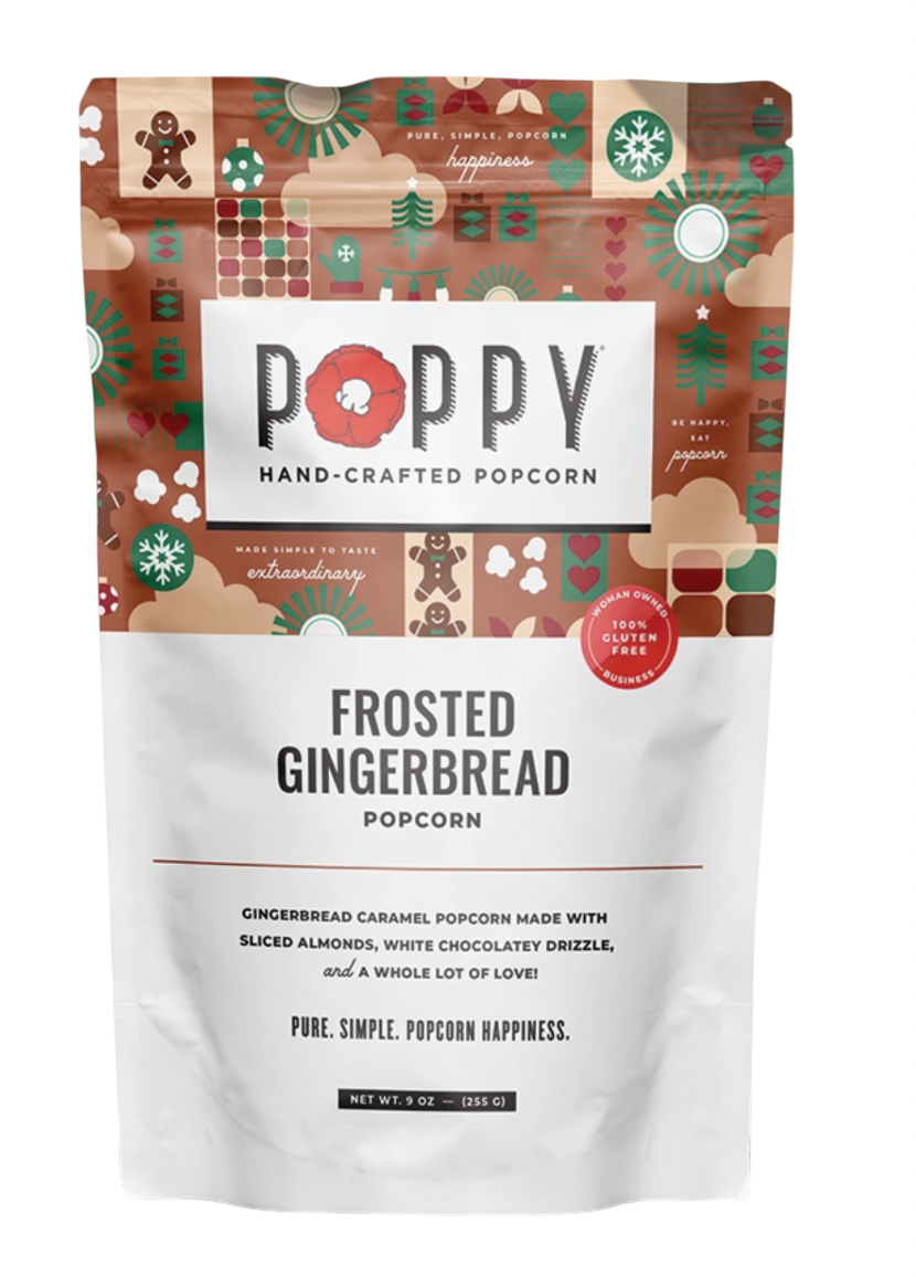 Frosted Gingerbread Popcorn