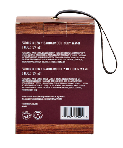 Man Bar Travel Duo: Exotic Musk & Sandalwood