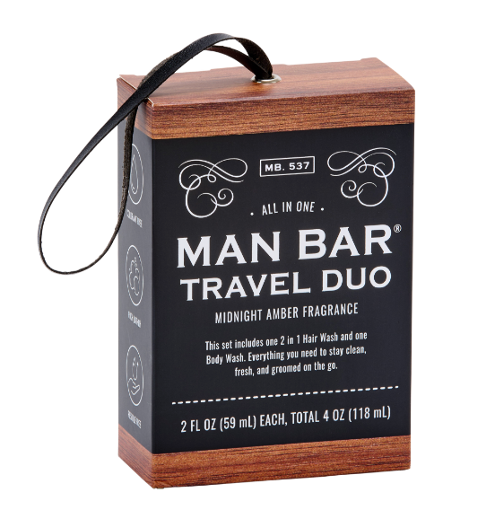 Man Bar Travel Duo: Midnight Amber