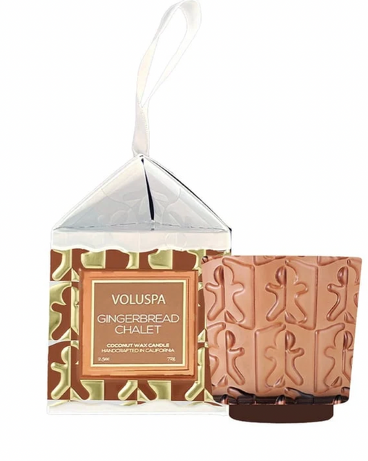 Gingerbread Chalet Pedestal Ornament