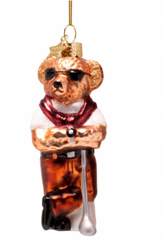 Golfing Bear Ornament