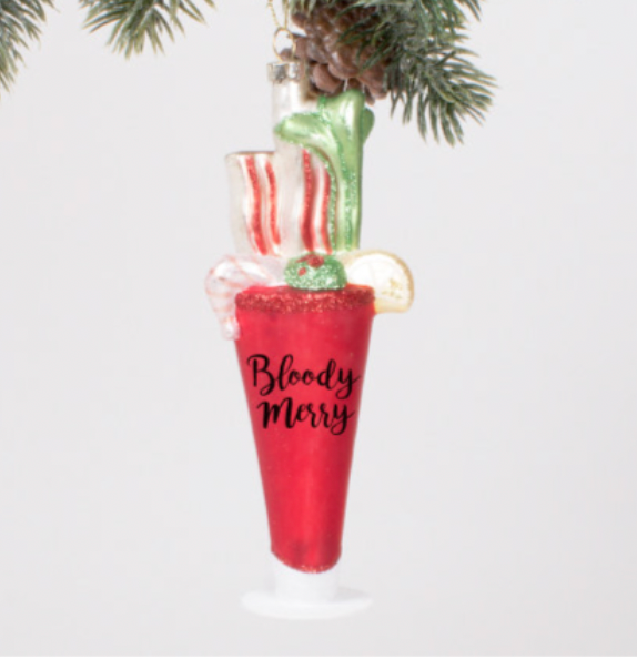 Bloody "Merry" Ornament