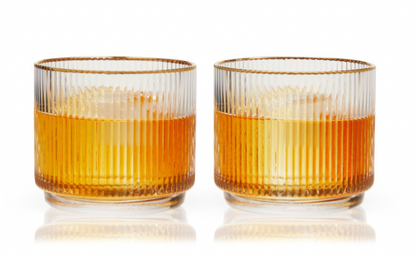 Crystal Lowball Tumbers - set of 2