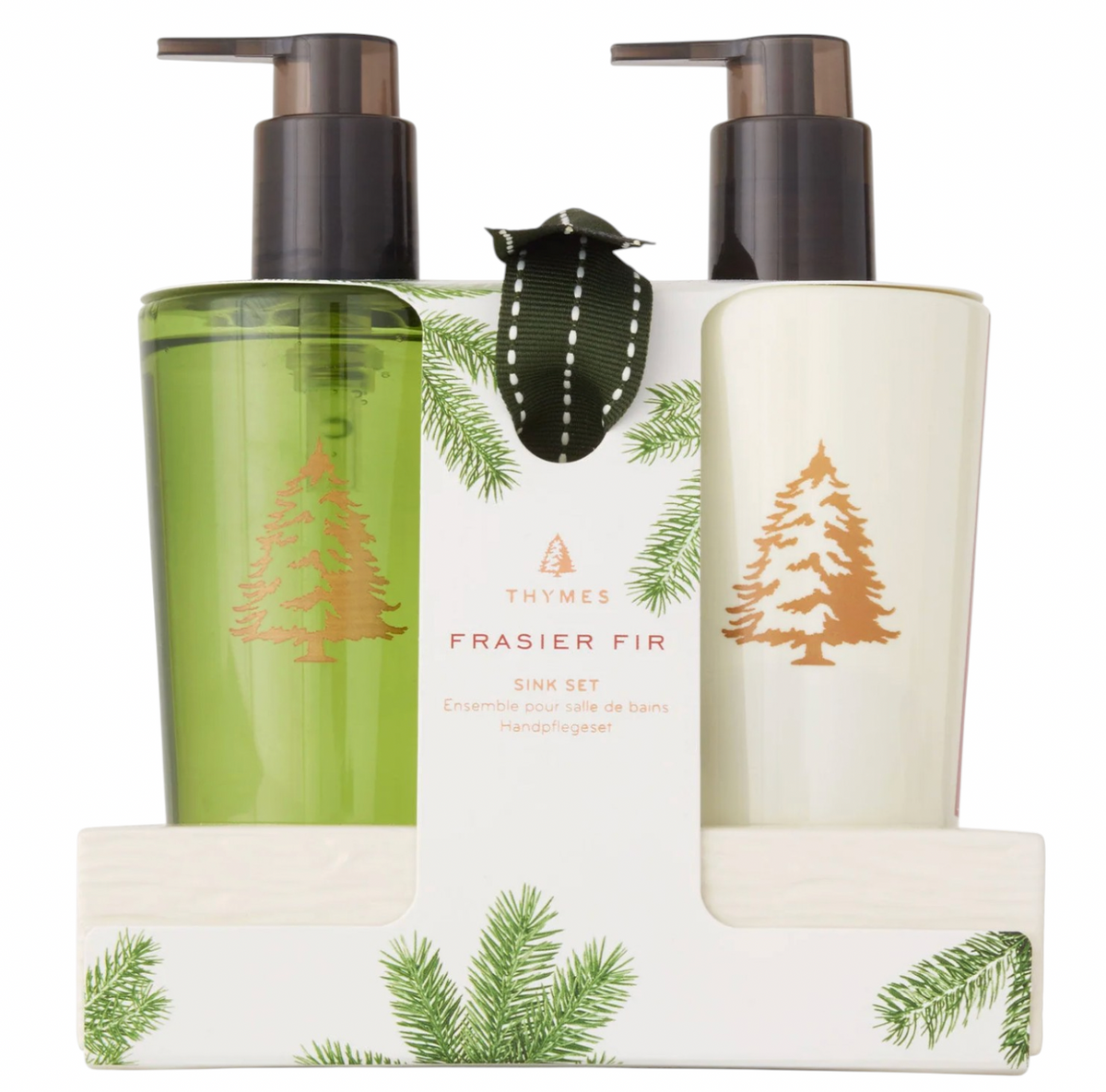 Frasier Fir: Sink Set w/ Ceramic Dish