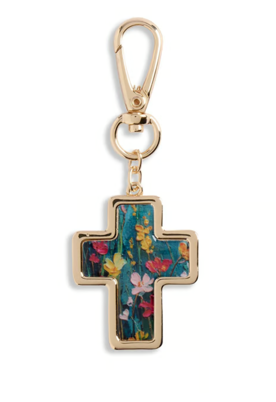 Cross Keychain - Blessed