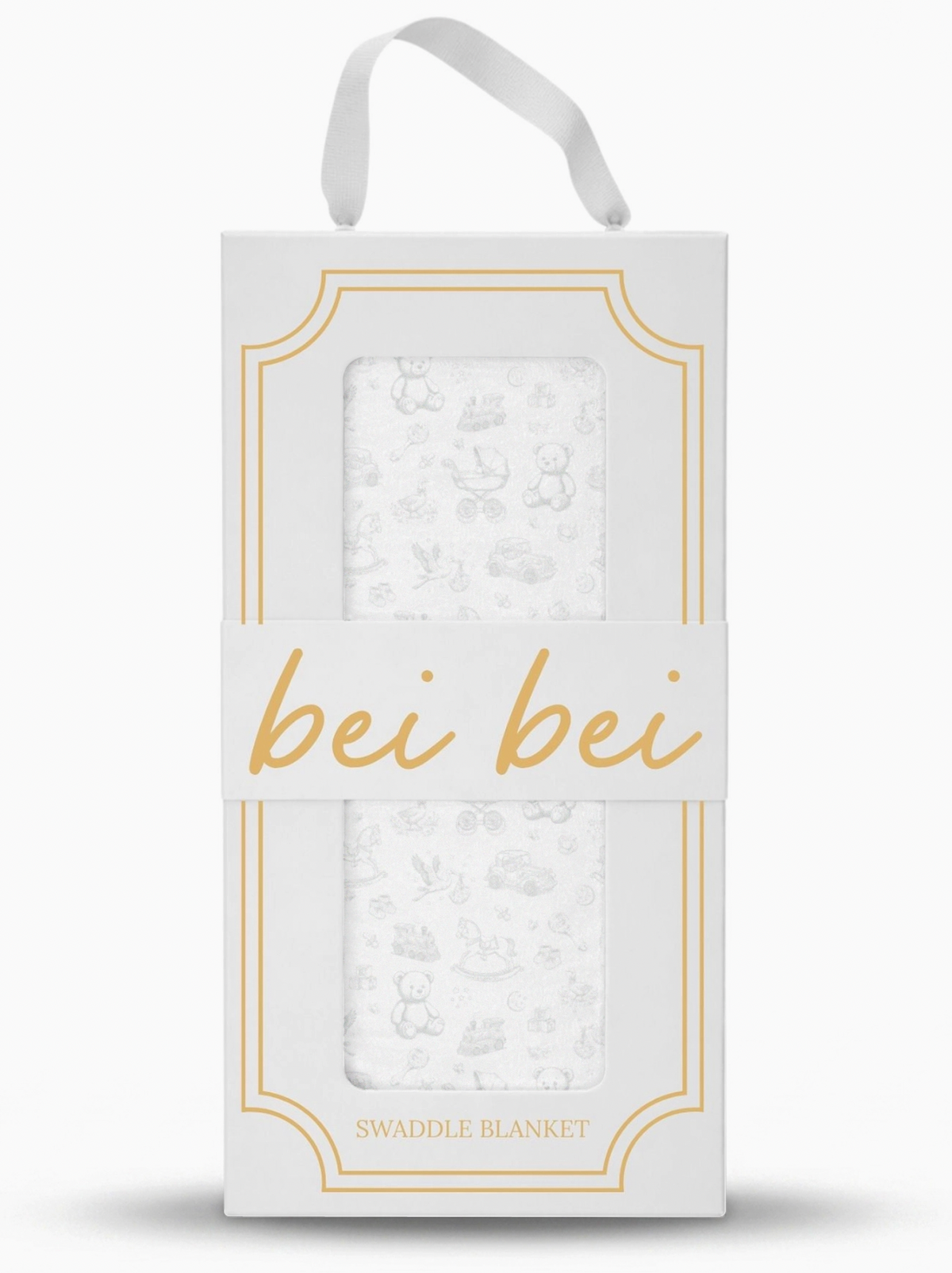 Nursery Toile Swaddle - Silver