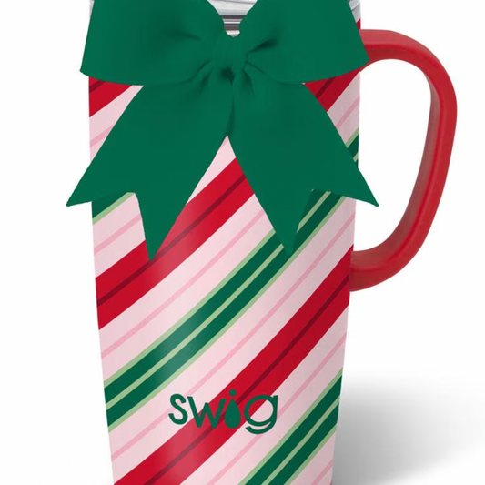 Candy Cane 22oz Travel Mug