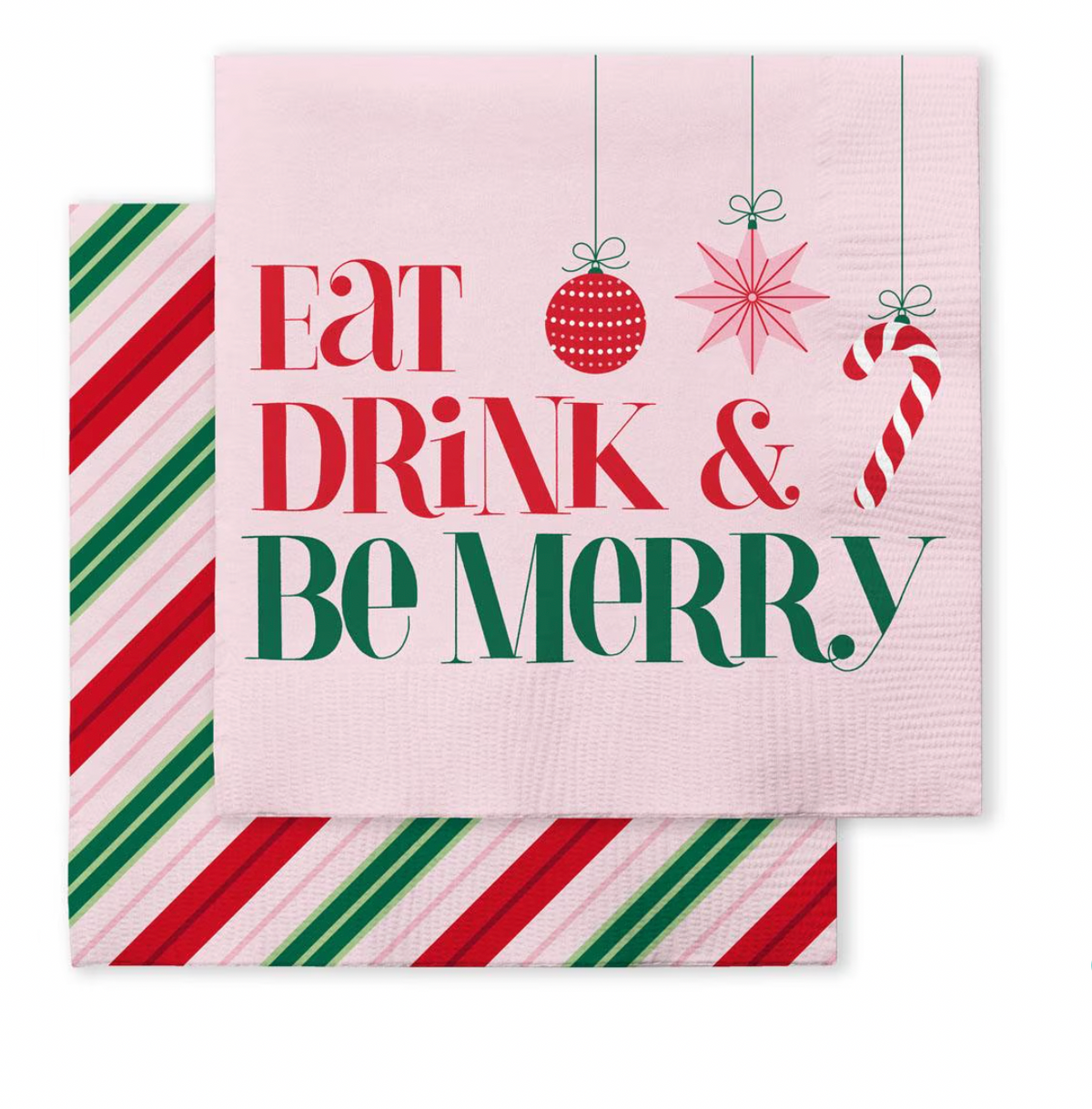 Candy Cane Cocktail Napkins
