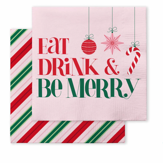 Candy Cane Cocktail Napkins