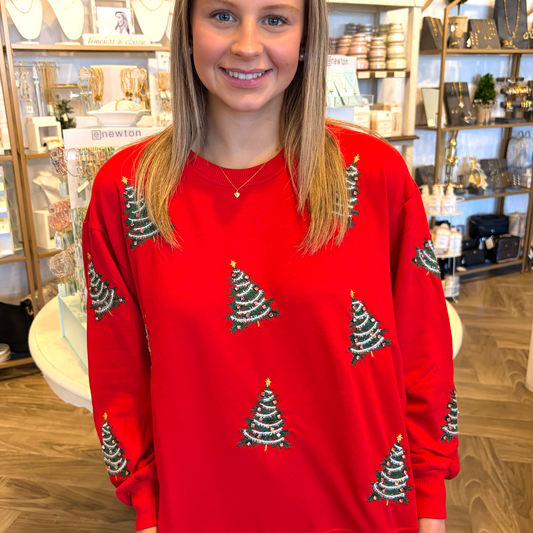 Merry Trees Pullover:
