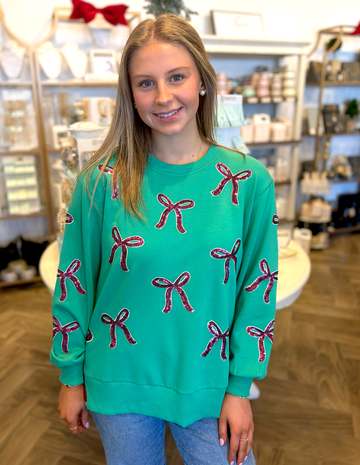 Lakelyn Bow Slits Pullover:
