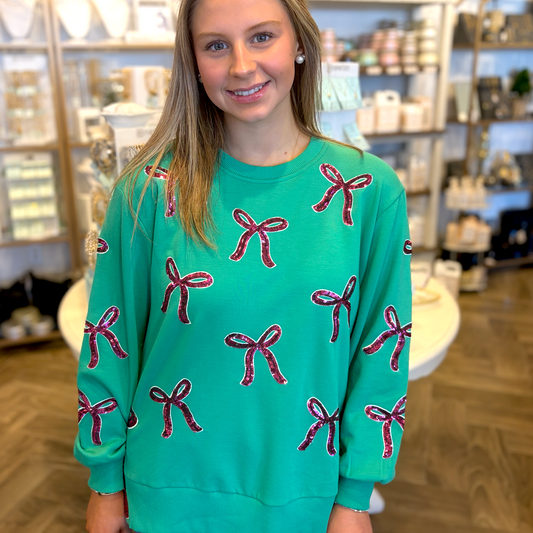 Lakelyn Bow Slits Pullover: