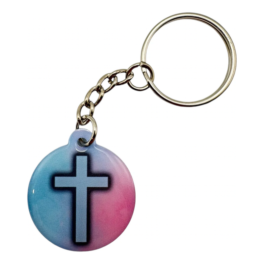 Tap to Pray Tag Keychain