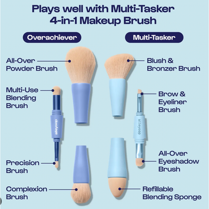 Overachiever: 4 in 1 Makeup Brush