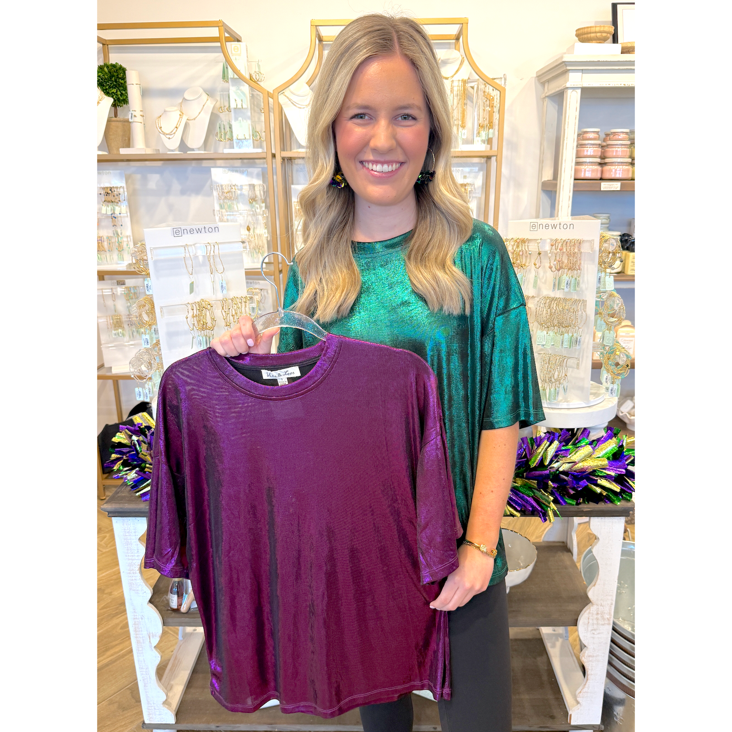 Metallic Magic Top - Purple