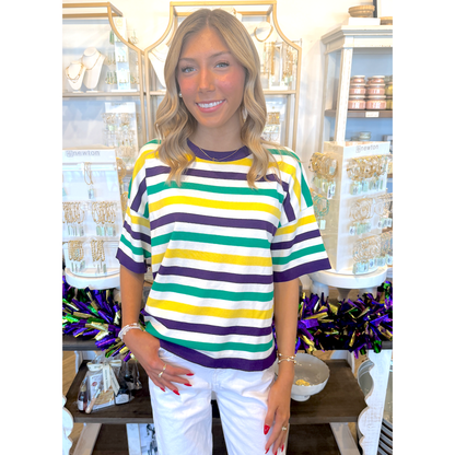 Mardi Striped Striped Top