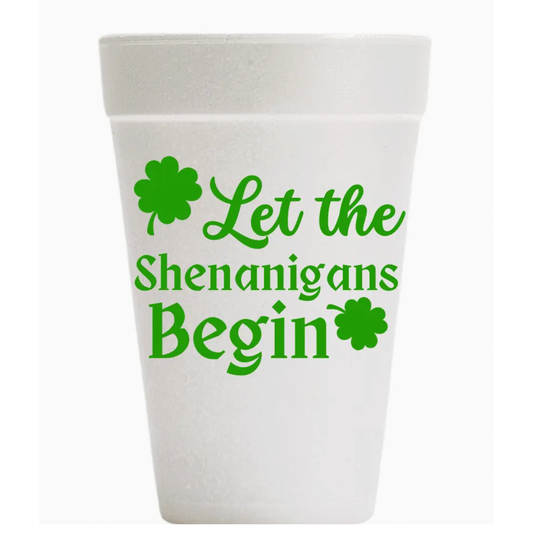 Shenanigans Foam Cups