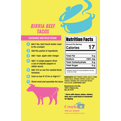 Birria Beef Tacos: Crock Pot Meal