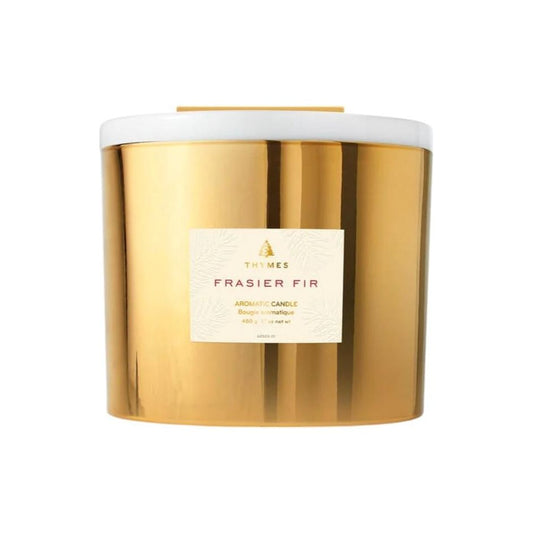 Frasier Fir: Gilded - 17oz 3 Wick Gold Candle