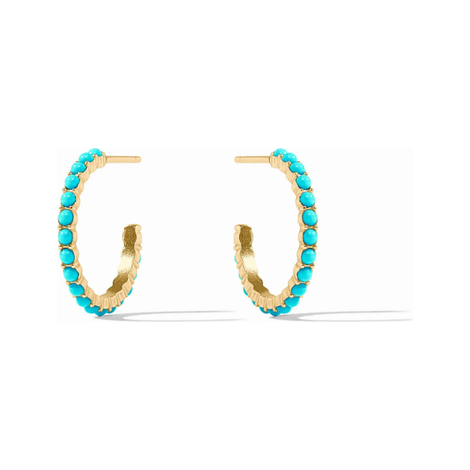 Juliet Hoop - Turquoise - Small