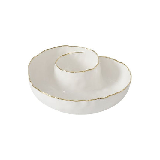 Portofino - Round Chip & Dip Platter