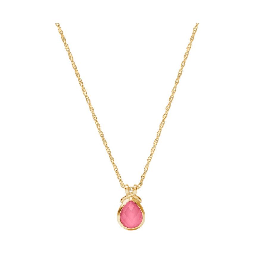 The Pink Delicate Necklace - Peony Pink