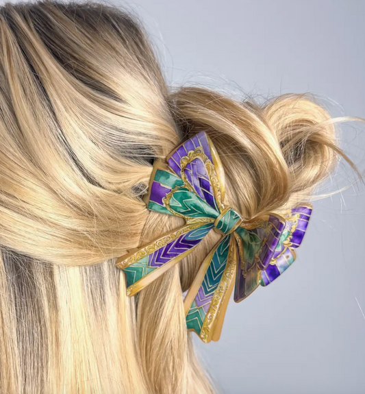Mardi Bow Claw Clip