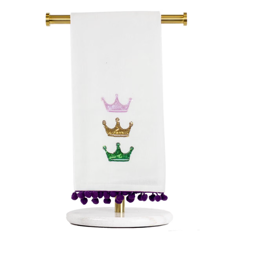 Victoria Crown Pom Pom Towel