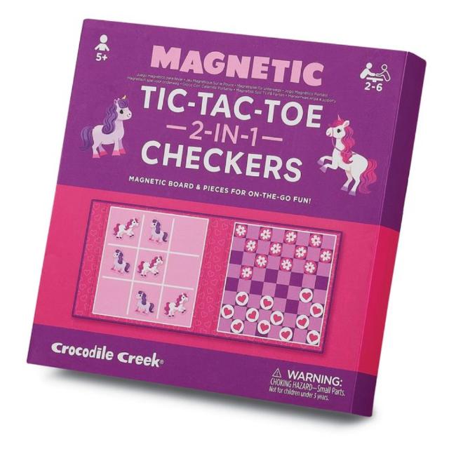 Unicorn Magnetic Tic Tac Toe & Checkers