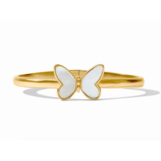 Papillon Hinge Bangle - Mother of Pearl