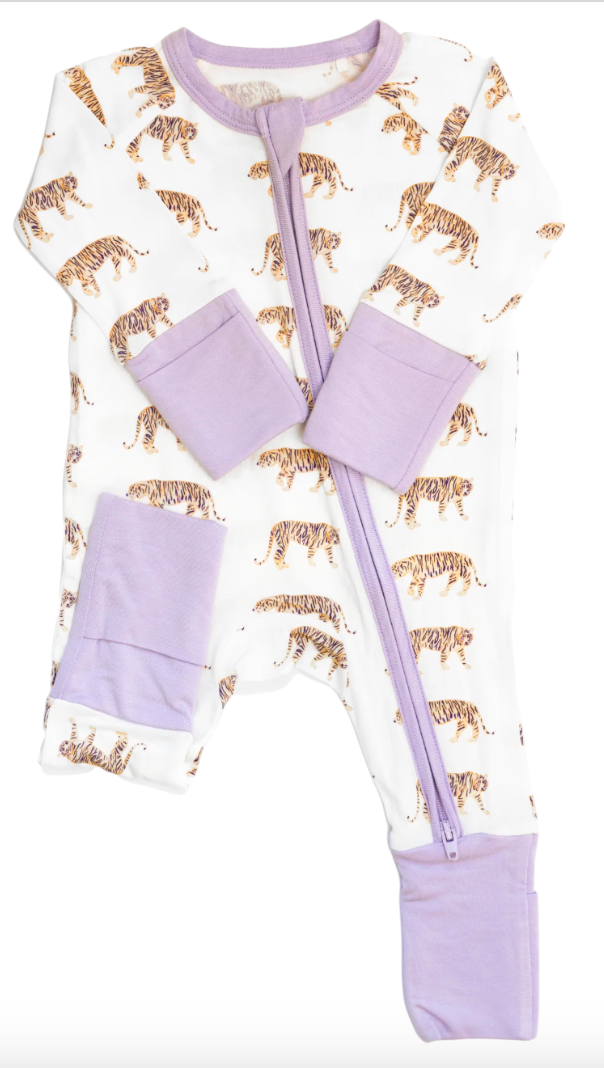 Tiger Sleep Romper: