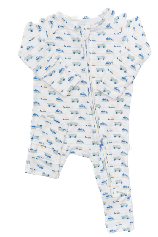 Construction Zone Sleep Romper: