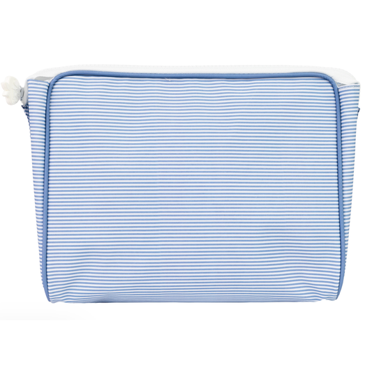 The Go Bag: Navy Mini Stripe - Large