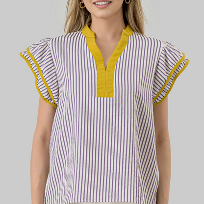 Seersucker Sensation Top: