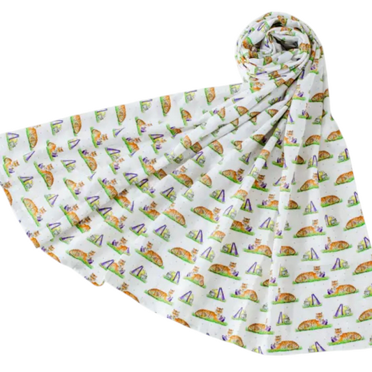 Tiger Mania Muslin Blanket