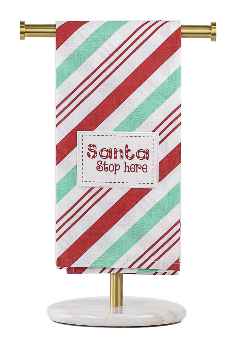 Santa Stop Here Towel