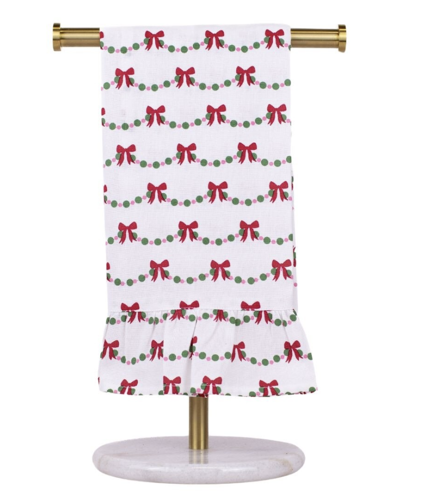 Bows Ruffle Towel