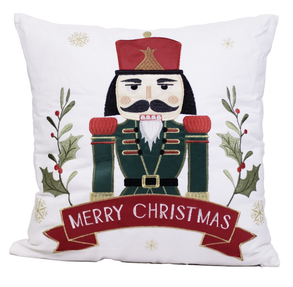 Merry Nutcracker Pillow