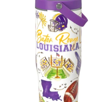 Tailgates in Baton Rouge: 30oz Leakproof Tumbler