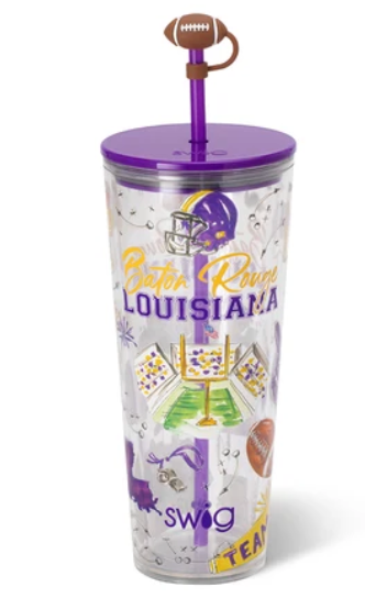 Tailgates in Baton Rouge: 24oz Plastic Tumbler