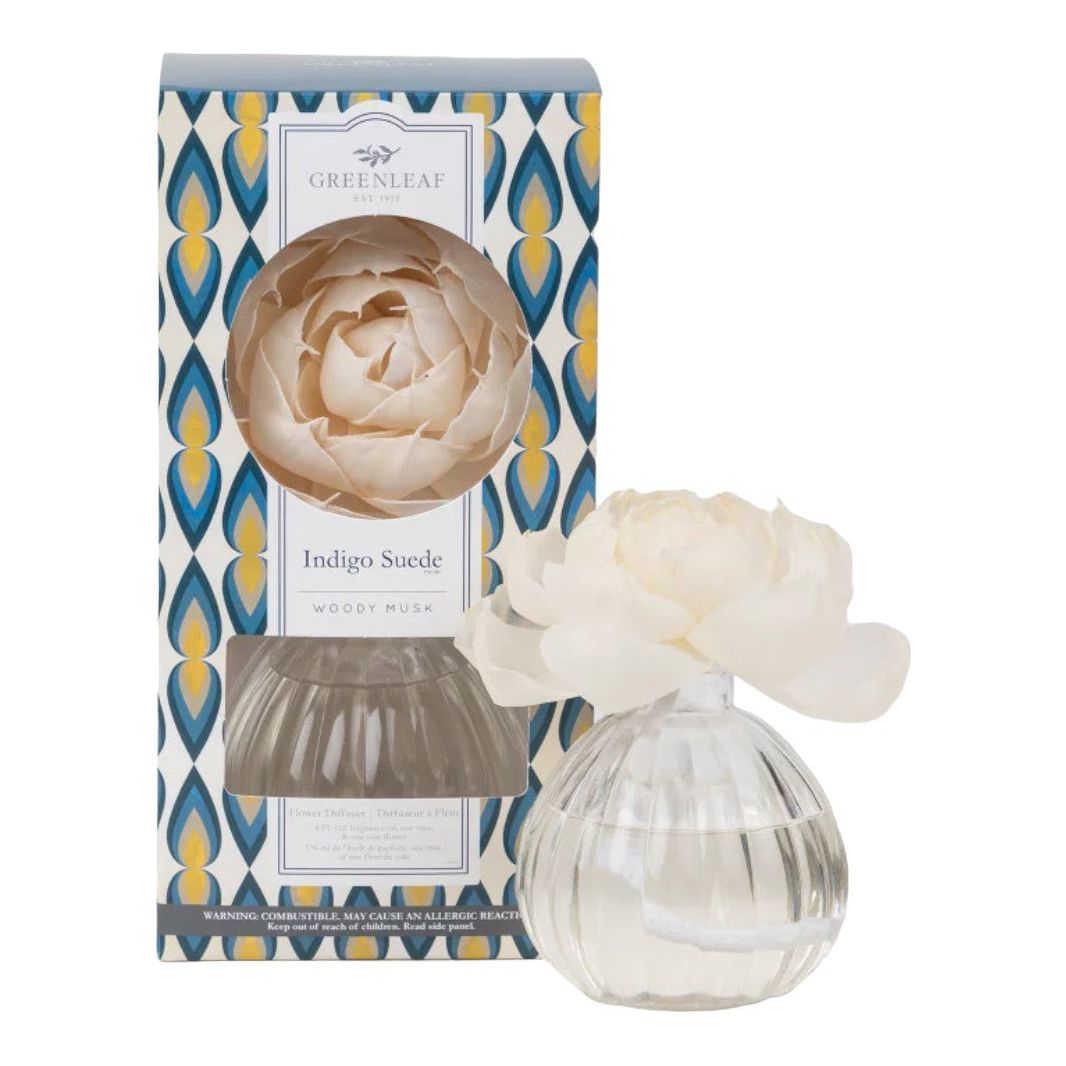 Indigo Suede Flower Diffuser