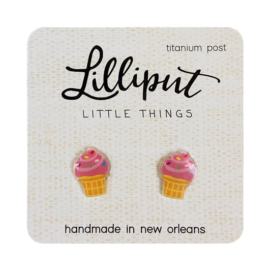 Ice Cream Cone - Lilliput Earrings