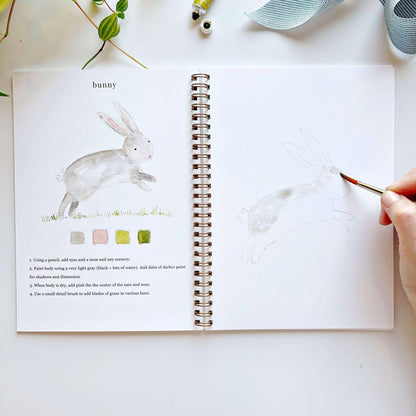 Animals - Watercolor Book w/ Paints