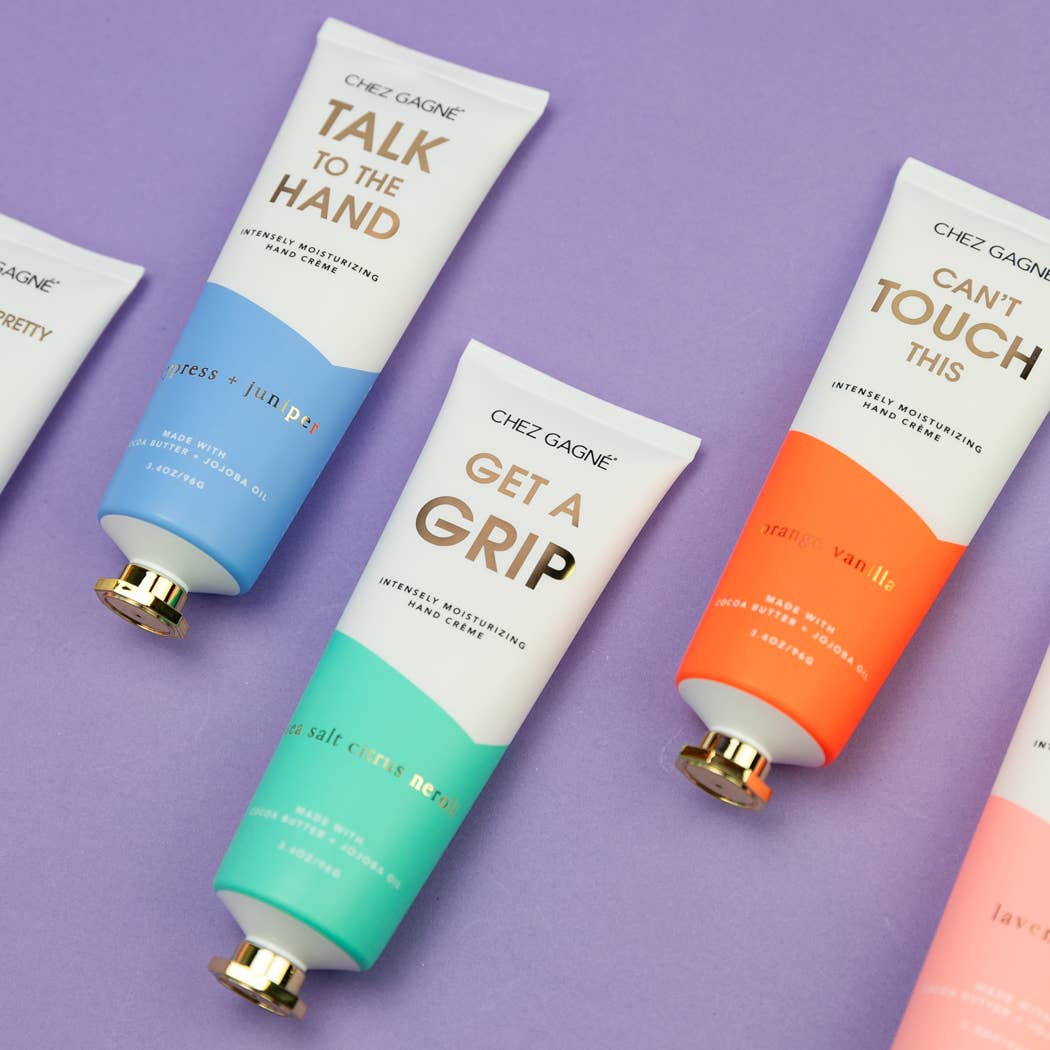 Get A Grip - Funny Hand Cream Gift, Sea Salt Citrus + Neroli