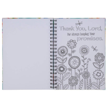 Coloring Book: Spiral Prayers & Praises for Girls