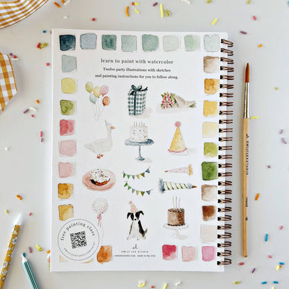Celebrate - Watercolor Book w/ Paints