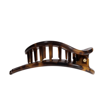 Tortoise | Large| Flat Circle Hair Clip
