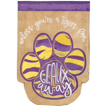 Geaux Away Garden Flag