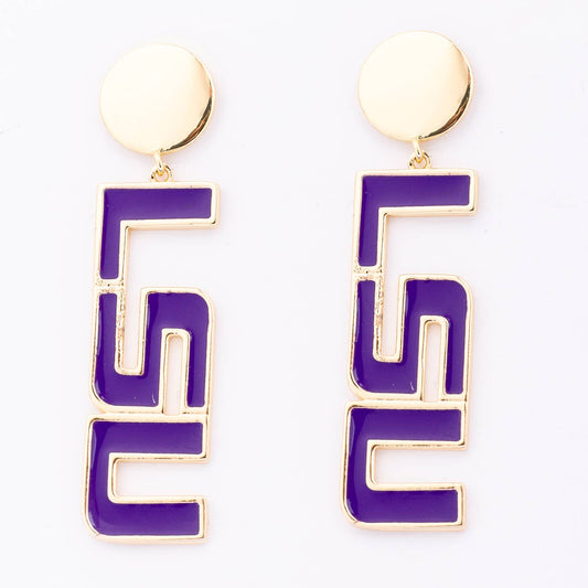 LSU Drop Earring